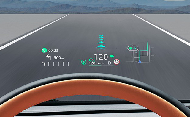 Heads-Up Display with AR Navigation